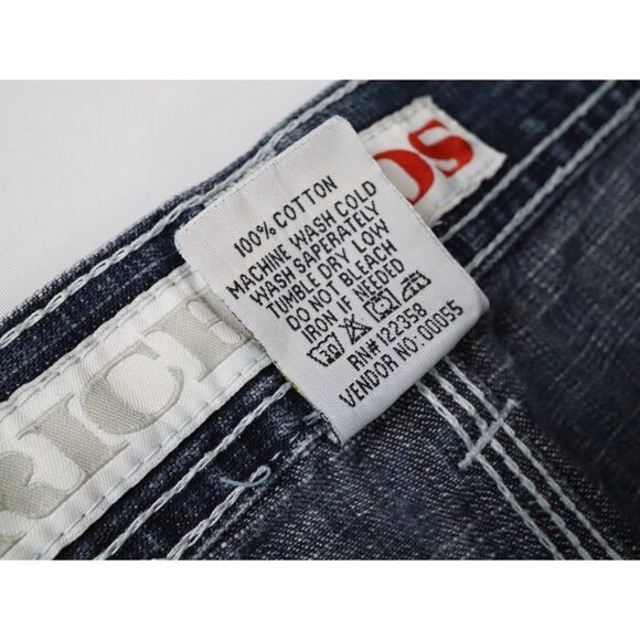 Y2K BAGGY JNCO SOUTHPOLE STYLE WIDE LEG RELAXED SKATER RICH KID JEANS 42x32 - Picture 4 of 8